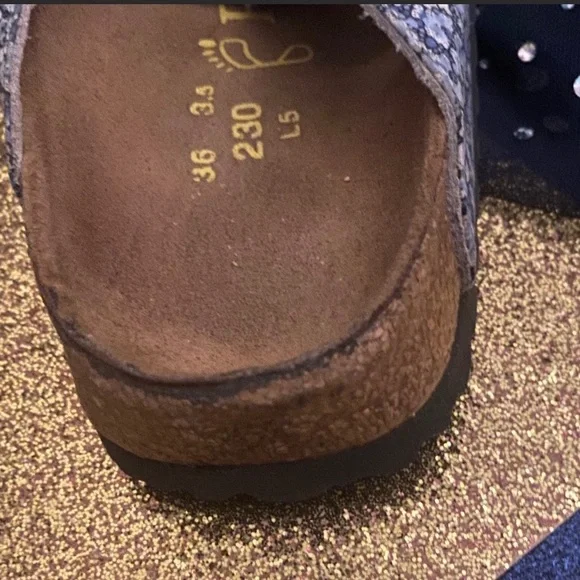 BIRKENSTOCK PAPPILIO COTTAGECORE BLUE WHT  Sandals - Picture 8 of 8